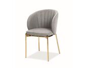 Стул SIGNAL PRADO tap. 156 серый/золотой..