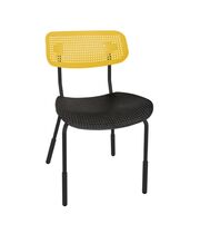 Стул Sheffilton SHT-S85PB-1 черный/желтый/черный муар