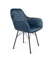 Стул Sheffilton SHT-ST38/S64 синий пепел/черный муар