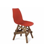 Стул Sheffilton SHT-ST29/S71 красный RAL3020/дуб брашированный коричн