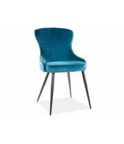 Стул SIGNAL LOTUS Velvet Bluvel 85 бирюзовый/черный