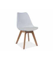 Стул SIGNAL KRIS белый/бук