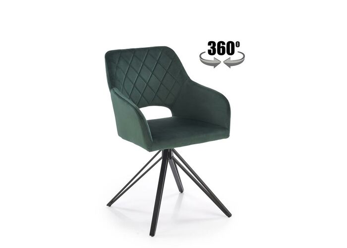 Стул HALMAR K535 зеленый/черный