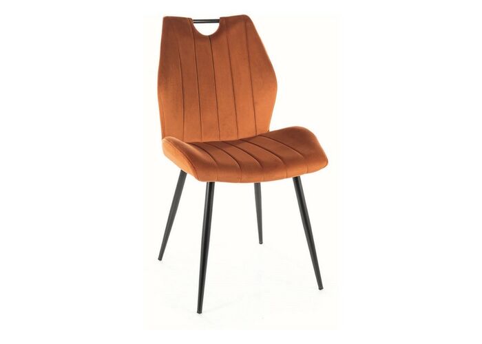 Стул SIGNAL ARCO Velvet Bluvel 4215 корица/черный