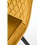 Стул HALMAR K520 горчичный/черный