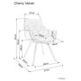 Стул SIGNAL CHERRY Buffalo 01 бежевый/черный