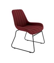 Стул Sheffilton SHT-ST37/S167 рубиновое вино/черный муар