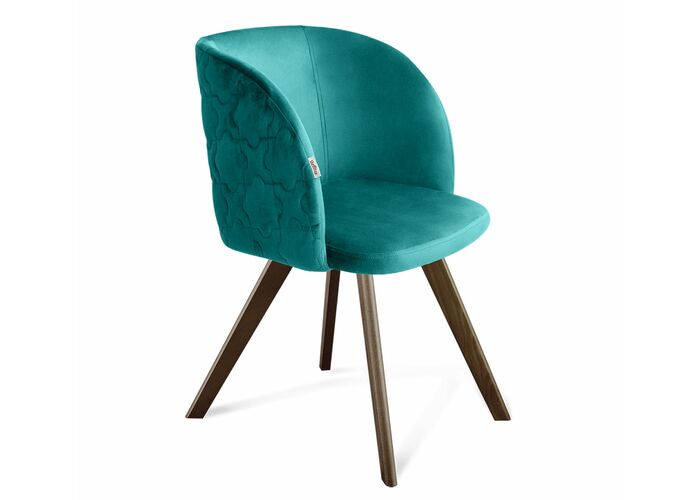 Стул Sheffilton SHT-ST33-1/S39 альпийский бирюзовый/темный орех