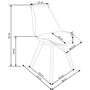 Стул HALMAR K245 белый/бесцветный