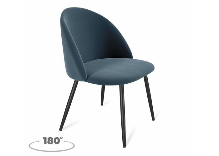 Стул Sheffilton SHT-ST35/S1470-VP тихий океан/черный муар, поворотный