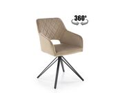 Стул HALMAR K535 бежевый/черный..