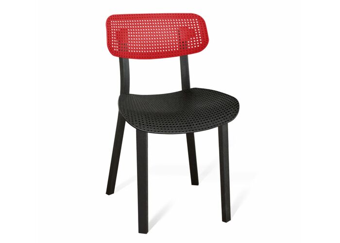 Стул Sheffilton SHT-S85 артикул СТ-85 черный/красный/черный