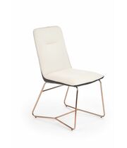 Стул HALMAR K390 кремовый/золотой