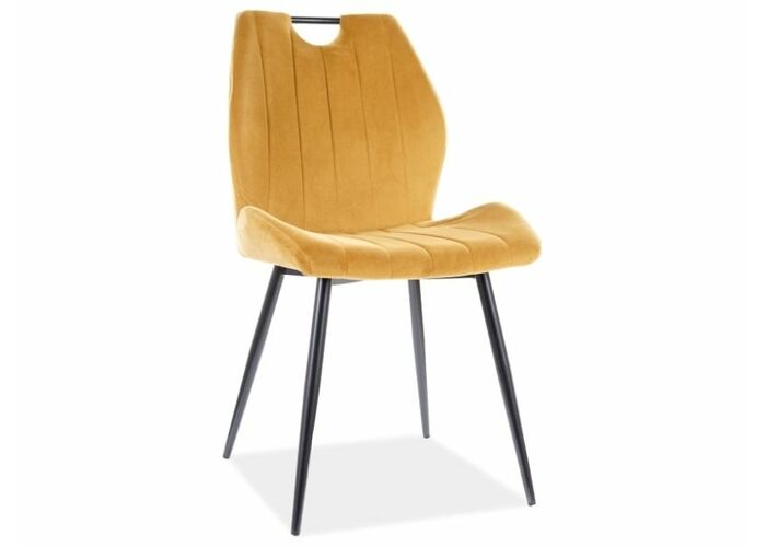 Стул SIGNAL ARCO Velvet Bluvel 68 карри/черный