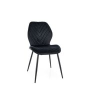 Стул SIGNAL MIKE Velvet Bluvel 19 черный/черный