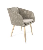 Стул Sheffilton SHT-ST43-1/S95-WH карамельный латте/прозрачный лак/черный муар