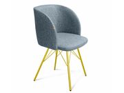 Стул Sheffilton SHT-ST33/S37 синий лед/золото..