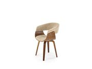 Стул HALMAR K545 бежевый/орех..