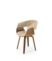 Стул HALMAR K545 бежевый/орех