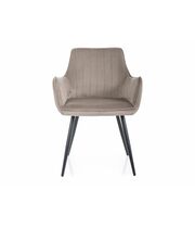 Стул SIGNAL APPLE Velvet Bluvel 40 темно-бежевый/черный