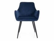 Стул SIGNAL APPLE Velvet Bluvel 86 синий/черн..