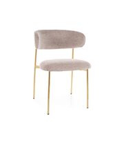 Стул SIGNAL ELTON Raven 30 темно-бежевый/золотой