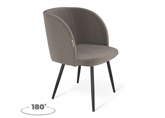 Стул Sheffilton SHT-ST33-4/S1470-VP кофе мокко/черный муар, поворотный