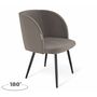Стул Sheffilton SHT-ST33-4/S1470-VP кофе мокко/черный муар, поворотный