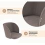 Стул Sheffilton SHT-ST33-4/S1470-VP кофе мокко/черный муар, поворотный
