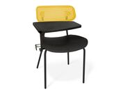 Стул Sheffilton SHT-S85М-RD желтый/черный муа..