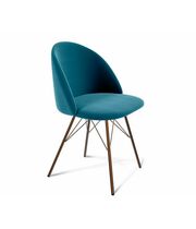 Стул Sheffilton SHT-ST35/S37 тихий океан/медный металлик