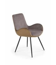 Стул HALMAR K392 темно-серый/коричневый