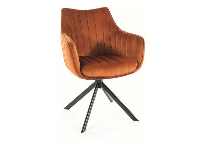 Стул SIGNAL AZALIA Velvet Bluvel 4215 корица/черный