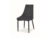 Стул SIGNAL TRIX B Velvet Bluvel 19 черный/че..