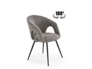 Стул HALMAR K550 серый/черный..
