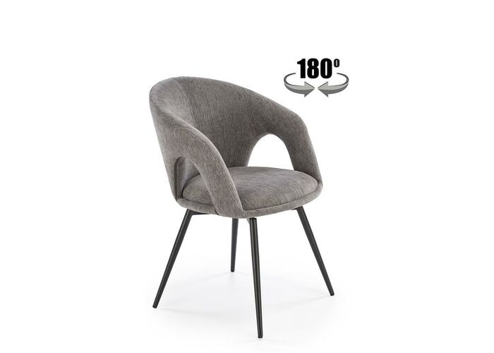 Стул HALMAR K550 серый/черный