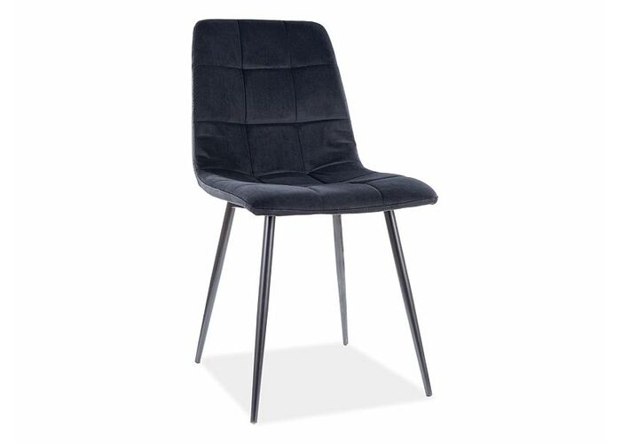 Стул SIGNAL MILA Velvet Bluvel 19 черный/черный