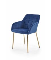 Стул HALMAR K306  синий/золотой