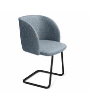 Стул Sheffilton SHT-ST33/S45-1 синий лед/черный муар