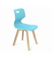 Стул Sheffilton SHT-ST58/S183 a5-7 голубой/прозрачный лак