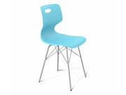 Стул Sheffilton SHT-ST58/S64 a5-7 голубой/хро..