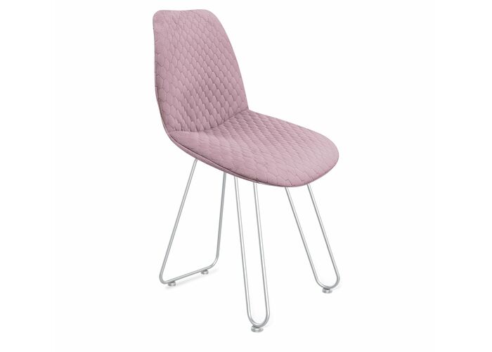 Стул Sheffilton SHT-ST29-C22/S106 розовый зефир/хром лак