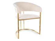 Стул SIGNAL TULIPE Velvet Bluvel 22 светло-бе..