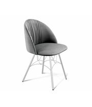 Стул Sheffilton SHT-ST35-1/S100 артикул СТ-599 угольно-серый/хром лак