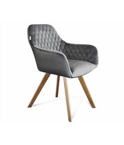 Стул Sheffilton SHT-ST38/S39 артикул СТ-501 угольно-серый/светлый орех