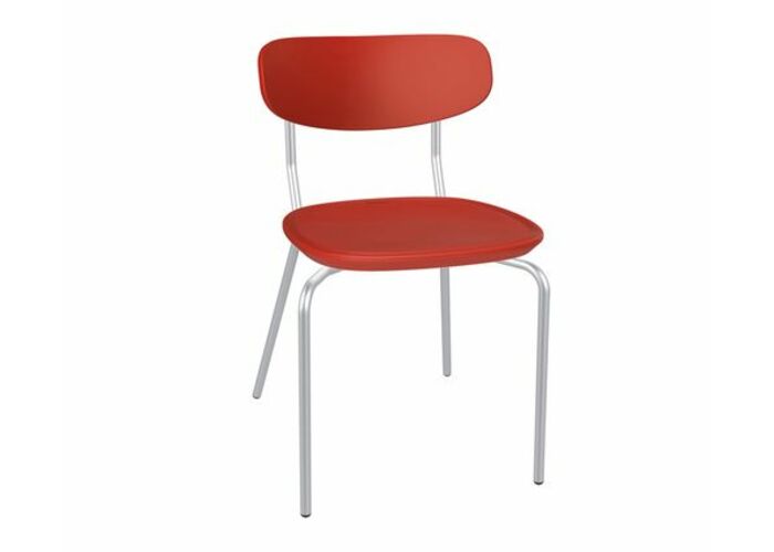 Стул Sheffilton SHT-S85М-2 красный/красный/хром лак
