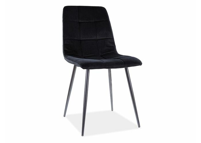 Стул SIGNAL MILA MATT Velvet tap. 99 черный/черный