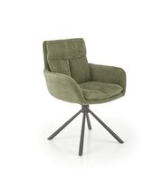 Стул HALMAR K495 оливковый/черный