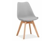 Стул SIGNAL KRIS светло-серый/дуб натуральный..