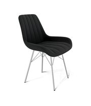 Стул Sheffilton SHT-ST37/S64 арт. СТ-498 ночное затмение/хром лак